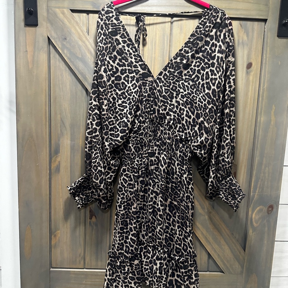 Lovestitch leopard Peint Dress Sz Large